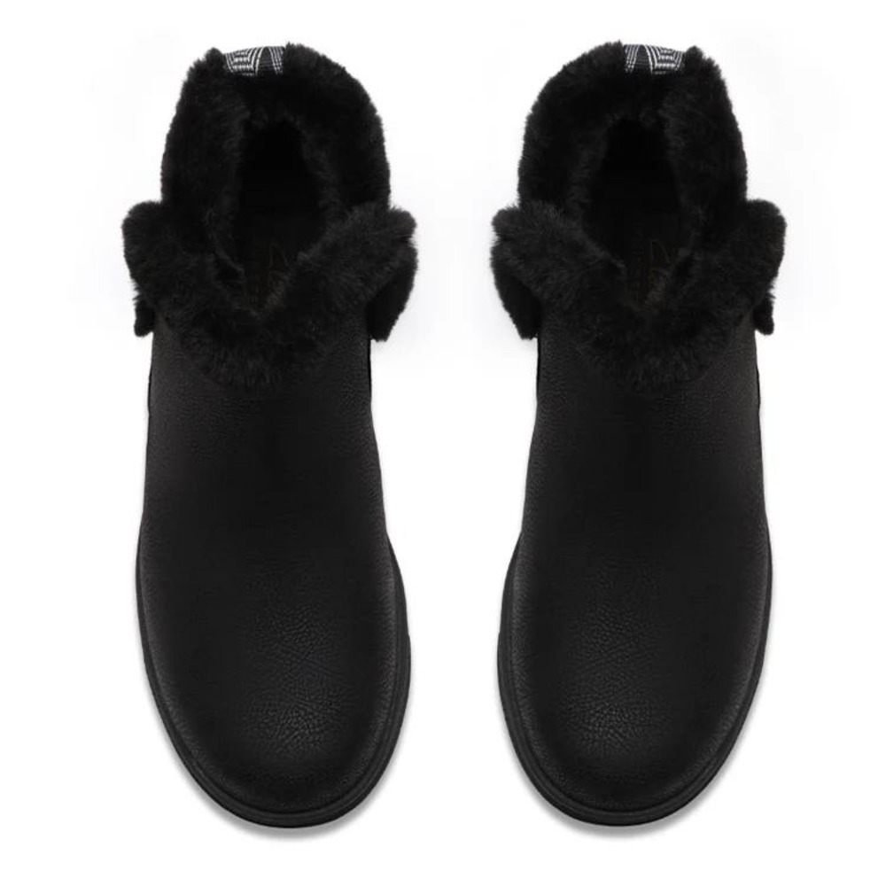 Clarks Breeze Fur Black Faux Fur Trim Ankle Boots Womens Size 7 - Picture 5 of 8